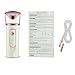 BestFire Nano Ionic Facial Steamer Portable Handy Nano Moisture Sprayer Cool Mist Facial Mister with Power Bank USB Rechargeable Mini Beauty Skin Care Instrument