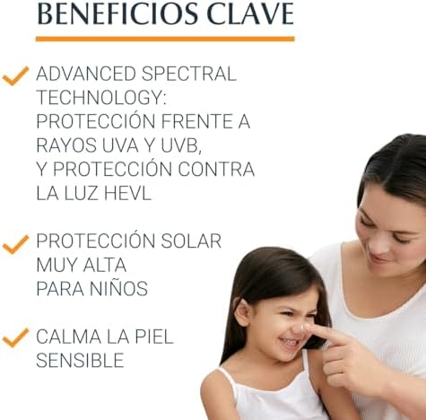 Sun Kids Sensitive Protect Spray Trigger SPF50+ (250 ml), protetor solar com filtros UV, spray de proteção solar infantil à prova de água, proteção solar para peles sensíveis