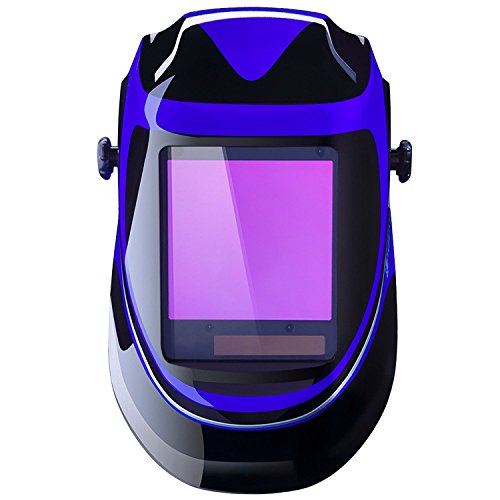 Deep Sea Solar Powered Welding Helmet Auto Darkening Professional Hood with Wide Lens Adjustable Shade Range 4/9-13 for Mig Tig Arc Weld Grinding Welder Mask ...