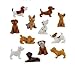 24 Pieces (Two Complete Sets of 12) - Adopt a Puppy Figures Dachshund Basset Hound Dog Bull Terrier Jack Russell Dalmatian Black Labrador Yorkshire Boxer Bloodhound Bulldog Poodle Toy Chihuahua