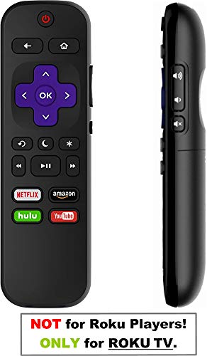 【OEM】 Replacement Remote for RokuTV, Compatible with TCL/Hisense/Sharp/Hitachi/ONN/Element/LG/Sanyo/JVC/Westinghouse/Magnavox Built-in ROKU Smart TV
