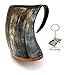 Viking Craft'S Genuine Viking Drinking Horn Mug Tankard Handcrafted And Polished Finished | 20 Ounces