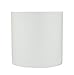 Aspen Creative 31227 Transitional Drum (Cylinder) Shaped Spider Construction Lamp Shade in White, 8