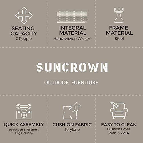 6 SUNCROWN+All+Weather+Furniture+Cushions+Backyard