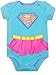DC Comics Baby Girls 5 Pack Bodysuits - Wonder Woman Batgirl Supergirl 18 Months