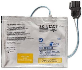 SKINTACT Adult Defib Pads - Compatible with Physio Control Lifepak 9, 10, 12, 15, 20, 500, 1000