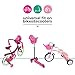 Milliard Doll Bike Seat and Helmet for 18 inch American Girl Dolls with Sticker Pack (Universal Fit on Bikes and Scooters)