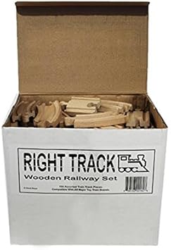 right track toys wooden railway set