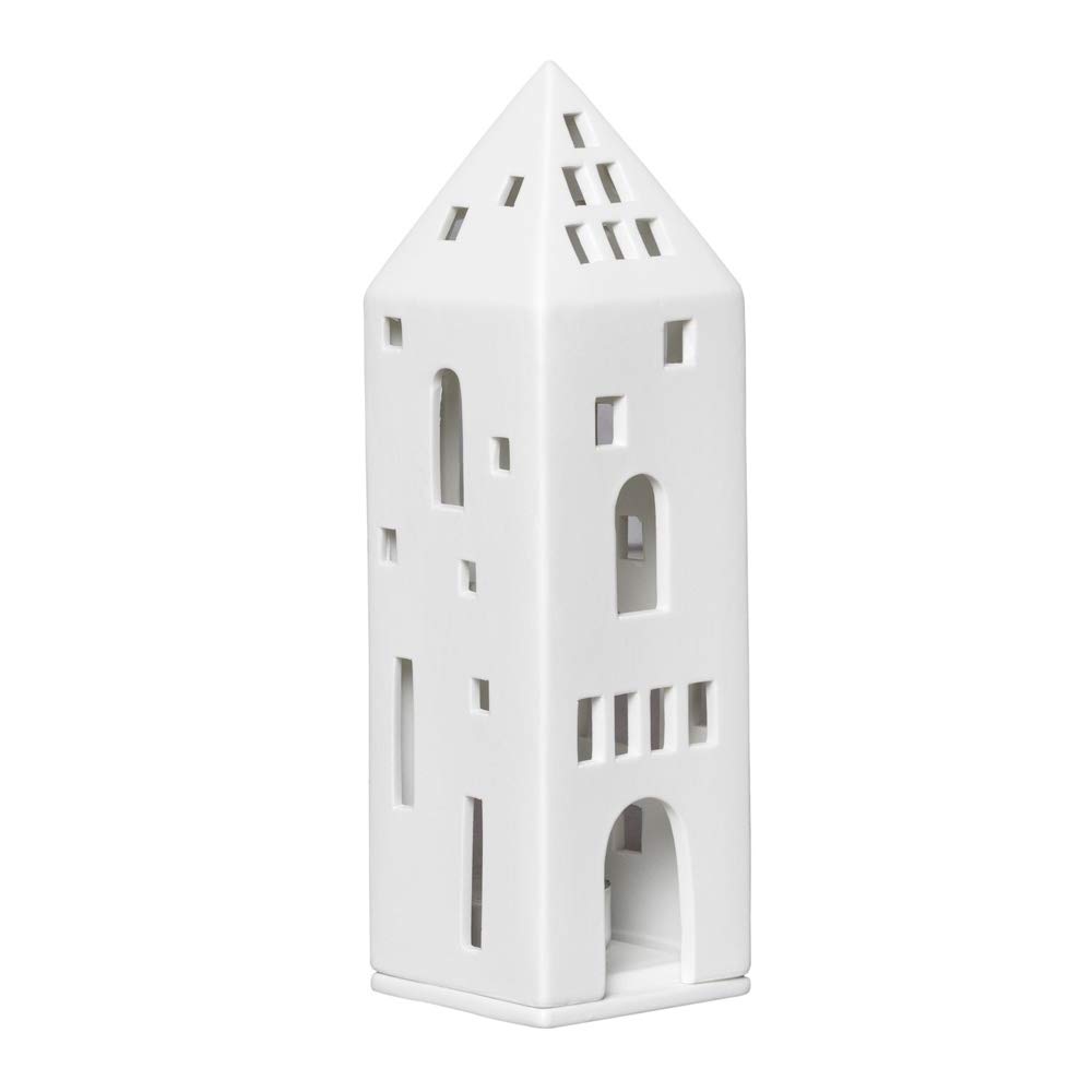 Räder Living 14446 Light House Tea Light House Tower Porcelain 6 x 6 x 20.5 cm