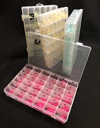 2 Plastic+Organizer+Container+Adjustable+dividers