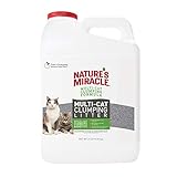 Nature's Miracle P-98139 Multi-Cat Clumping Clay Litter, 20 Pounds, Jug, Fresh Linen Fragrance, Super Absorbent Fast-Clumping Formula