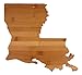 Totally Bamboo Louisiana State Shaped Bamboo Serving and Cutting Board