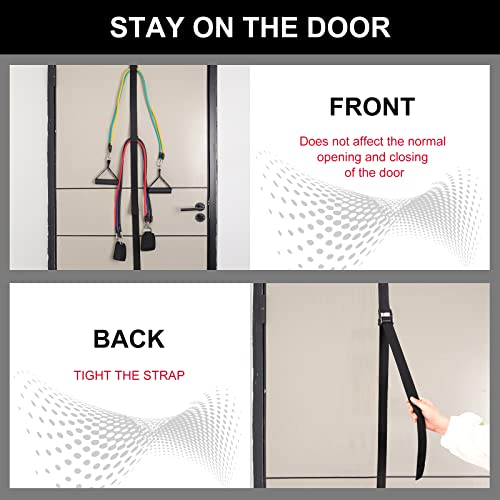 Door Anchor Strap for Resistance Bands, Multi Point Door Anchor, Heavy Duty Door Anchor for Exercise Bands, Control Track for Resistance Bands, Door Anchor Attachment, Easy to Install