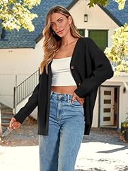 LILLUSORY Women's Cashmere Fall Cardigan 2023 Open