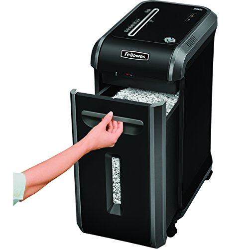 Fellowes 4609001 Powershred 99Ms 14-Sheet Micro-Cut Heavy Duty Paper Shredder with Auto Reverse, Black/Dark Silver, 25.2