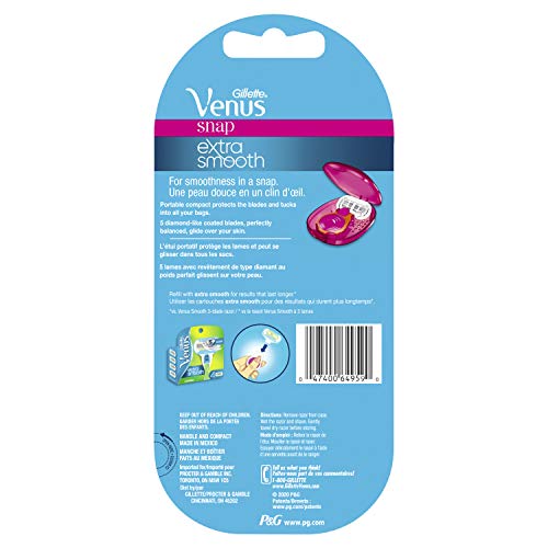 Gillette-Venus-Snap-with-Extra-Smooth-Womens-Razor-Handle-1-Blade-Refill