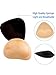Frienda 4 Pairs Self-Adhesive Bra Pads Inserts Removable Push Up Breast Enhancer for Bikini, 2 Shapes (Black and Beige)