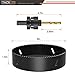 Hole Saw, 6-Inch Hole Saw for All 1/2 Electric Drills, Powerful Hole Opener for Wood, Plastic, Plasterboard, Plywood, Aluminum- Tacklife PHS20C