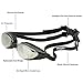 Swim Goggles Complete Bundle: Includes Waterproof Swimming Cap Set, Nose Clip, Ear Plugs. One Click Performance Swimming Goggles with UV Protection & Anti-Fog for Men and Women - Black