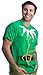 Ann Arbor T-shirt Co. Santa's Elf Costume | Jumbo Print Novelty Christmas Holiday Humor Unisex T-Shirt - XX-Large - Green