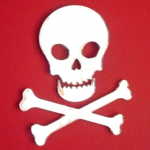 Super Cool Creations Pirate Skull & Crossbones Mirrors - 55cm x 50cm