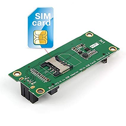 LeHang Mini PCI-E to USB Adapter Test 3G/4G WWAN Module Mini Pci-E Express Wireless to USB 4Pin Adapter Card with SIM Card Slot Module （vertical）
