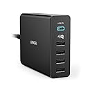 Anker USB Type-C PD Charger, Premium 5-Port 60W Wall Charger with One 30W Power Delivery PowerPort+ USB-C  for MacBook, iPhone X /8 /8 Plus, Nexus 5X / 6P, PowerIQ for iPhone, iPad, Samsung, and More