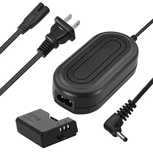 TKDY ACK-E10 AC Power Adapter and DR-E10 DC Coupler Charger Kit for Canon EOS Rebel T3, T5, T6, T7, T100, Kiss X50, Kiss X70,EOS 1100D 1200D 1300D Digital Cameras (Canon LP-E10 Battery Replacement).