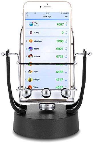 Phone Swing Device, Electronic Automatic Perpetual Motion Machine, GO Phone Swing Tool, Safety Wiggler Shake Motion Mobile Phone Holder with USB Cable for Quick Steps Earning