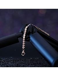 YvY Update 2019 Version with Tennis Bracelet Swarovski Stone 316L Stainless Steel Lady Chain for Gift