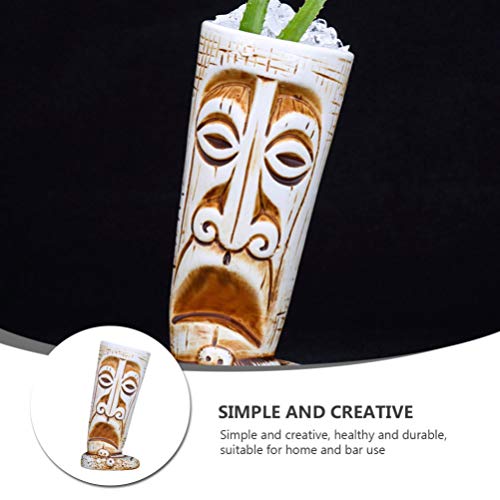 BESTonZON Cocktailgläser Keramik Hawaiian Cocktailbecher Tiki Tasse Neuheit Bier Wein Saft Tasse Hawaiian Party… – Bild 7