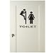 ShungHO Creative Funny Washroom Toilet Bathroom WC Sign Wall Stickers