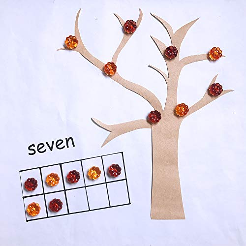 image for Supla 60 Pcs Orange Acrylic Pumpkins Mini Pumpkins Fall Harvest Table 