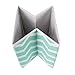 DII Non Woven Polyester Storage Bin, Chevron, Aqua, Small Set of 2