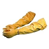Atlas 772 Large Nitrile Chemical Resistant Gloves, 25", Yellow, 1-Pair