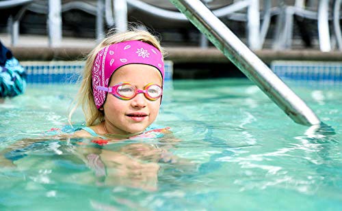 VIPITH Kids Swim Goggles, Swimming Goggles with Nose Clip and Ear Plugs, No Leaking Anti Fog UV Protection with Protection Case, for Kids