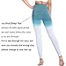 Aoxjox Seamless Leggings for Women High Waisted Ombre Gym Workout Yoga Pants (Ice Blue/Deep Teal (Old), Medium)