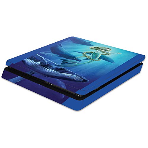 MightySkins Skin Compatible with Sony PS4 Slim Console - Ocean Song | Protectiv…