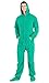 Footed Pajamas Forrest Green Adult Hoodie One Piece