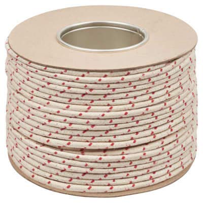 No.5 (8.5mm) - Quality Everlasto Traditional Redspot Waxed Cotton Sash Cord (8.5MM x 50M)