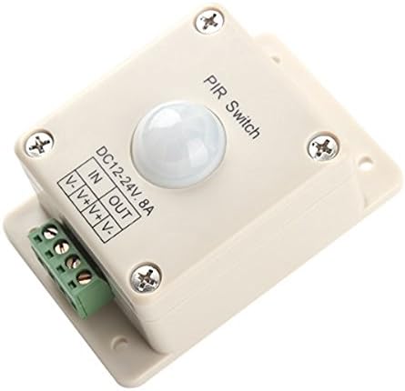 DC 12V~24V 8A Automatic LED PIR Motion Sensor Switch Light Lighting