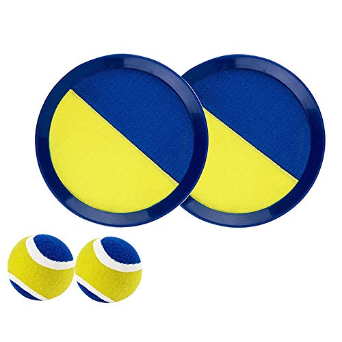 Babe Fairy Catch Ball Set-Adjustable Disc's Paddles-Toss Game Outdoor/Indoor Game Toys for Kids/Adults (Blue)