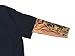 Wild Rose Boys Black Tattoo Sleeve Shirt, Ikandy Flames Eagle USA, Black, Sz 6/8