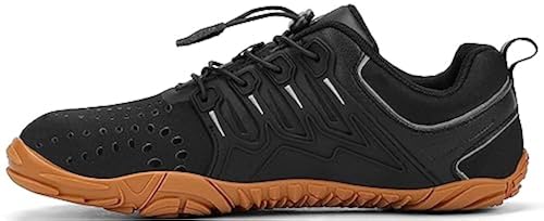 Kricely Men's Minimalist Barefoot Shoes Wide Toe Box Workout Shoes