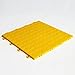 BlockTile B0US4430 Garage Flooring Interlocking Tiles Coin Top Pack,  Yellow, 30-Pack