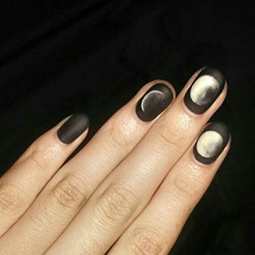 Canb Fake Nails Art Accessories Matte False Nails Short Clip On Nails Moon Press On Nails French Full Cover Acrylic Nails For Diy Salons And Party Pricepulse