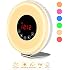 Réveil Simulateur Aube Bawoo - Lumière LED Progressive 7 Couleurs - Radio FM - 20 Réglages - Parfait Pour Réveil En Douceur