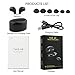 Bluetooth Headphones, Touch Control Dual Wireless Earbuds True Wireless Stereo Bluetooth Headset V4.2 Earphones with Built-in Mic, Charging Box and IPX5 for iPhone iPad Samsung Android Phones (Black)