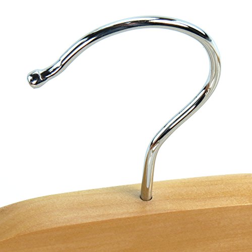 [- Hangerworld Pack of 3 Wooden 4 Tier Trouser Bar Coat Clothes Hangers - Holds 4 Pairs of Trousers