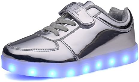 SLEVEL LED Light up Shoes USB Flashing Sneakers for Kids Boys Girls